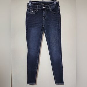 True Religion Jennie Curvy Mid Rise Super Skinny Jeans